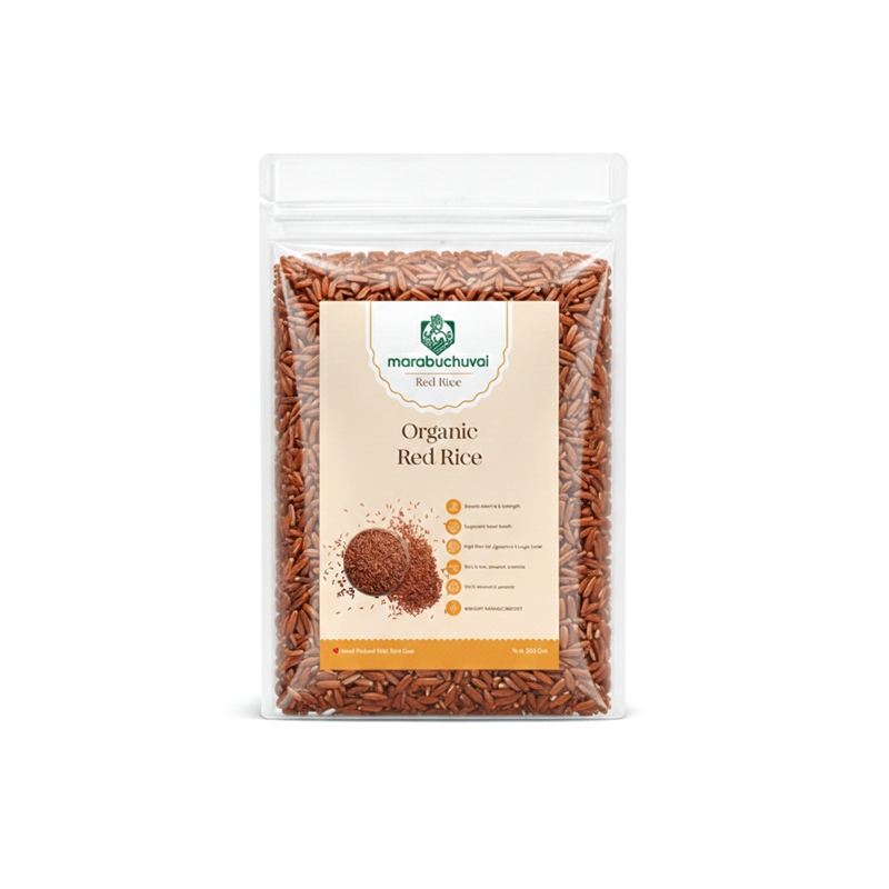 Mappillai Samba Rice – Traditional Unpolished Red Rice for Everyday Cooking
