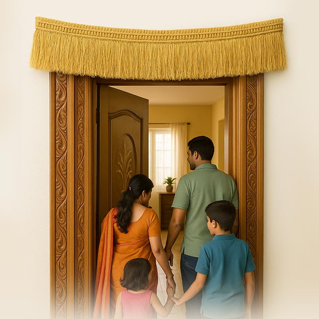 Paddy Toran online for Main Door – Handcrafted Natural Paddy Door Hanging (3.5 ft)